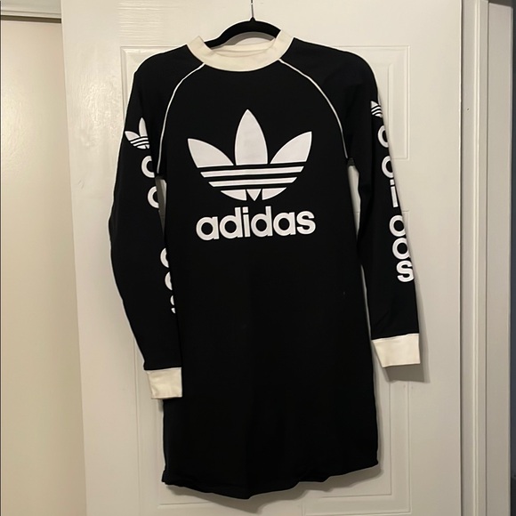 adidas Dresses & Skirts - Adidas Black and White Dress